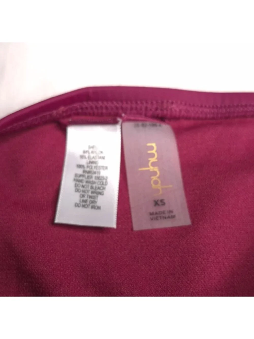 Mynah Womens Hipster Bikini Bottom XS Medium Coverage Maroon New